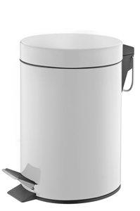 White Stainless Steel Dustbin(3L)